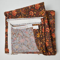 Brown + Warm Tone Floral Quilting Cotton Fabric - 42" x 160"