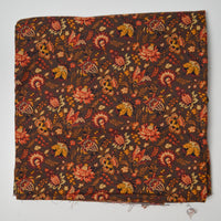 Brown + Warm Tone Floral Quilting Cotton Fabric - 42" x 88"