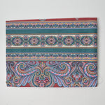 Colorful Paisley Striped Quilting Weight Woven Fabric - 44" x 56"