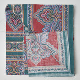Colorful Paisley Striped Quilting Weight Woven Fabric - 44" x 56"