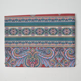 Colorful Paisley Striped Quilting Weight Woven Fabric - 44" x 56"