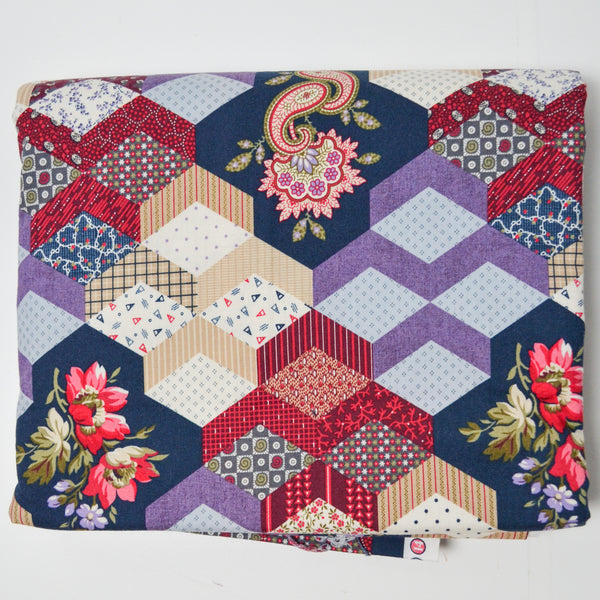Geometric Reproduction 1800s Print Quilting Cotton Fabric - 42" x 144"