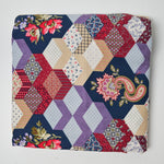 Geometric Reproduction 1800s Print Quilting Cotton Fabric - 41" x 112"