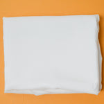 White Silky Slub Woven Fabric - 40" x 120"