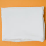 White Silky Slub Woven Fabric - 40" x 120"