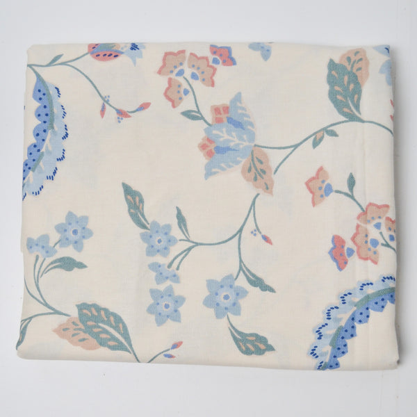 Pastel Floral Scotchgard-Coated Cotton Woven Fabric - 52" x 72"
