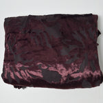 Purple-Brown Burnout Velvet Fabric - 66" x 70"