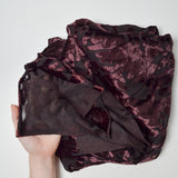 Purple-Brown Burnout Velvet Fabric - 66" x 70"