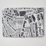 Newspaper Print Quilting Weight Woven Fabric - 46" x 72"