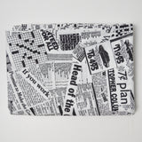 Newspaper Print Quilting Weight Woven Fabric - 46" x 72"