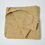 Golden Brown Striped Soft Woven Fabric - 45" x 96"