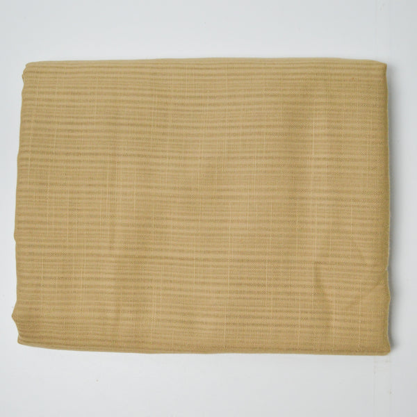 Golden Brown Striped Soft Woven Fabric - 45" x 96"