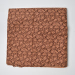 Brown Floral Quilting Weight Woven Fabric - 44" x 84"