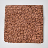 Brown Floral Quilting Weight Woven Fabric - 44" x 84"