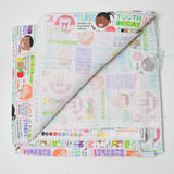 Dental Hygiene Print Quilting Weight Woven Fabric - 44" x 88"