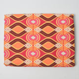 Orange, Pink + Brown Quilting Weight Woven Fabric - 44" x 80"