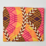 Colorful Patterned Quilting Weight Woven Fabric - 44" x 84"
