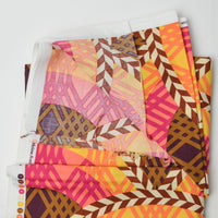 Colorful Patterned Quilting Weight Woven Fabric - 44" x 84"
