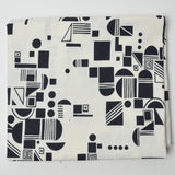 Off-White + Black Geometric Print Alexander Henry Quilting Weight Woven Fabric - 42" x 76"