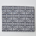 Black + White Silhouette Quilting Weight Woven Fabric - 42" x 76"