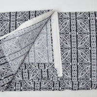 Black + White Silhouette Quilting Weight Woven Fabric - 42" x 76"