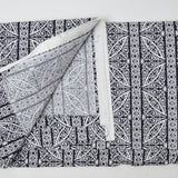 Black + White Silhouette Quilting Weight Woven Fabric - 42" x 76"
