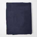 Midnight Blue Wool Blend Woven Fabric - 40" x 60" + Extra