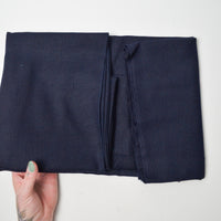 Midnight Blue Wool Blend Woven Fabric - 40" x 60" + Extra