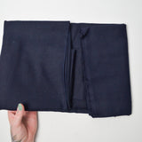 Midnight Blue Wool Blend Woven Fabric - 40" x 60" + Extra