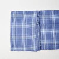 Blue Plaid Flannel Fabric - 45" x 50"