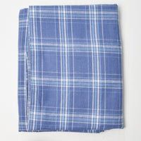 Blue Plaid Flannel Fabric - 45" x 50"