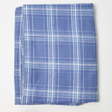 Blue Plaid Flannel Fabric - 45" x 50"
