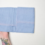 Blue Plaid Flannel Fabric - 42" x 52"