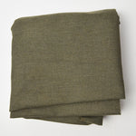 Olive Green Thick Twill Woven Fabric - 44" x 76" (Some Holes)