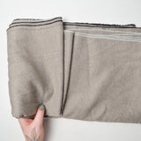 Gray-Brown + Black Synthetic Woven Fabric with Seam - 22" x 200"