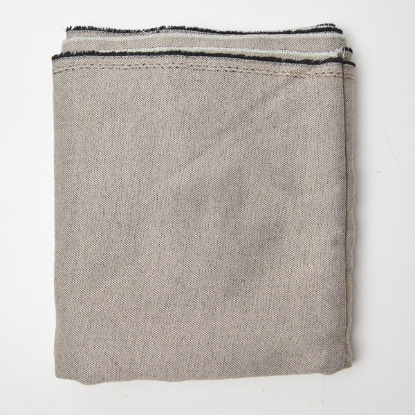 Gray-Brown + Black Synthetic Woven Fabric with Seam - 22" x 200"