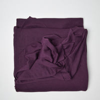 Dark Purple Lightweight Drapey Rib Knit Fabric - 74" x 84"