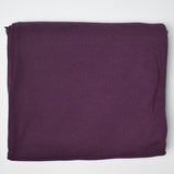Dark Purple Lightweight Drapey Rib Knit Fabric - 74" x 84"