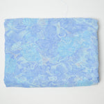 Light Blue + Light Purple Floral Print Sheer Drapey Woven Fabric - 41" x 210"