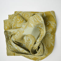 Yellow-Green + Light Green Jacquard Woven Fabric - 56" x 78"