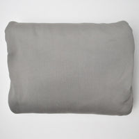 Gray Plush Stretch Velvet Knit Fabric - 66" x 74"