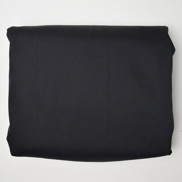 Black Polyester Medium-Weight Woven Fabric - 59" x 192"