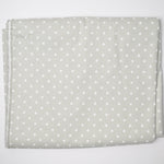 Gray + White Star Digital Print Woven Fabric - 55" x 94"