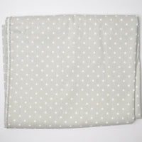 Gray + White Star Digital Print Woven Fabric - 55" x 94"