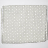 Gray + White Star Digital Print Woven Fabric - 55" x 94"