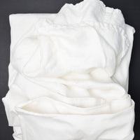 White Floral Damask Tablecloth - 72" x 90"