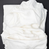 White Floral Damask Tablecloth - 72" x 90"
