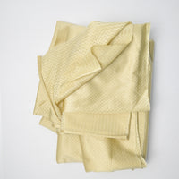 Light Yellow-Beige Shiny Mesh Fabric - 30" x 144"