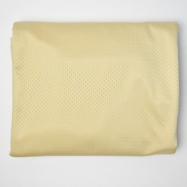 Light Yellow-Beige Shiny Mesh Fabric - 30" x 144"