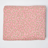 Light Pink Rose Print Quilting Cotton Fabric - 40" x 114"